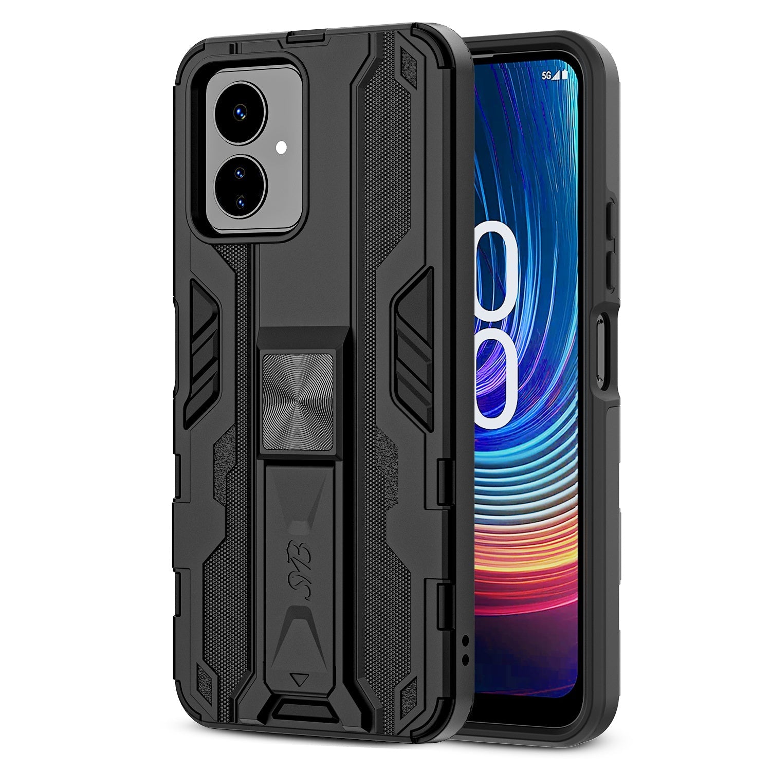 SYB Reflex Series Case w Kickstand for Boost Celero 5G SC Black