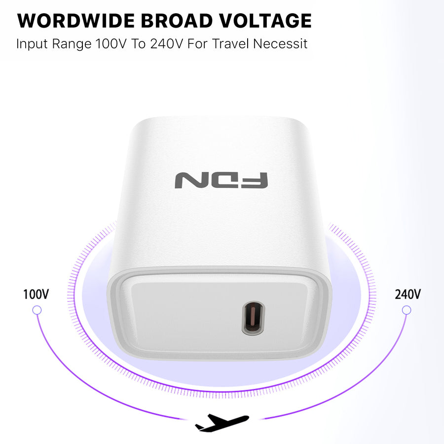FDN USB-C Wall Charger (20W) - White - SCGTRAC25W-8.jpg