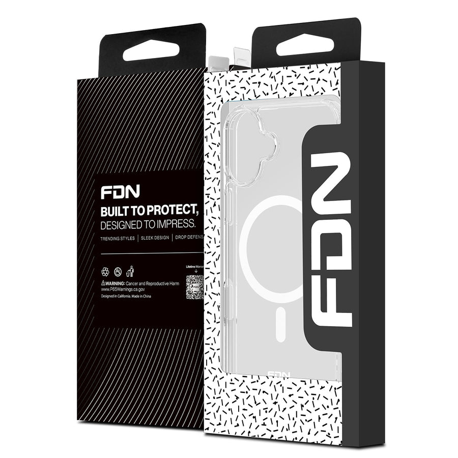 FDN Clear Series MagSafe Case for Apple iPhone 16 - Clear
