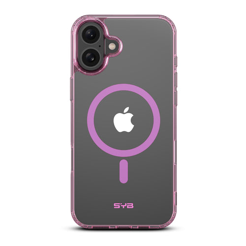 SYB Clear Series MagSafe Case for Apple iPhone 16 - Pink - SIP16CSFSST222-2.jpg