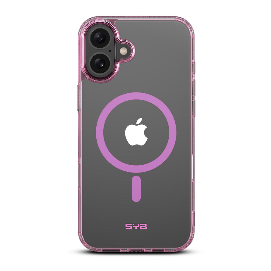 SYB Clear Series MagSafe Case for Apple iPhone 16 - Pink - SIP16CSFSST222-2.jpg