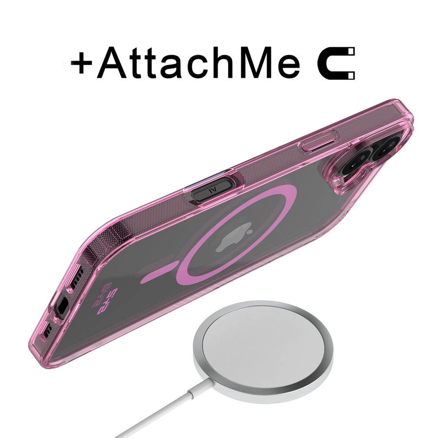 SYB Clear Series MagSafe Case for Apple iPhone 16 - Pink - SIP16CSFSST222-6.jpg