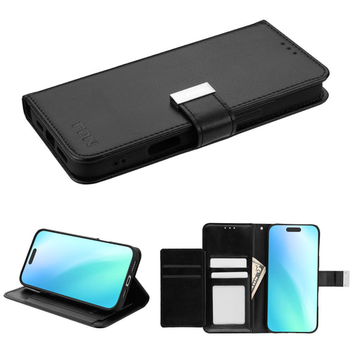 FDN MyJacket Wallet Xtra Series for Apple iPhone 16 Plus - Black / Black - SIP16MPCMJG031-2.jpg