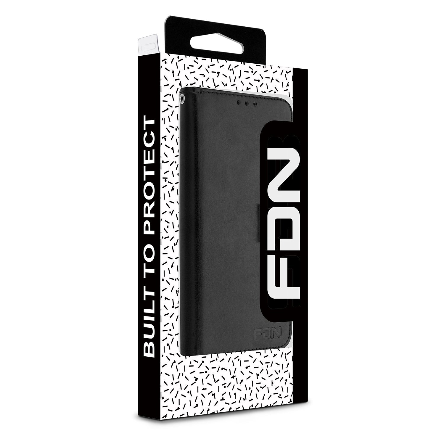FDN MyJacket Wallet Xtra Series for Apple iPhone 16 - Black / Black