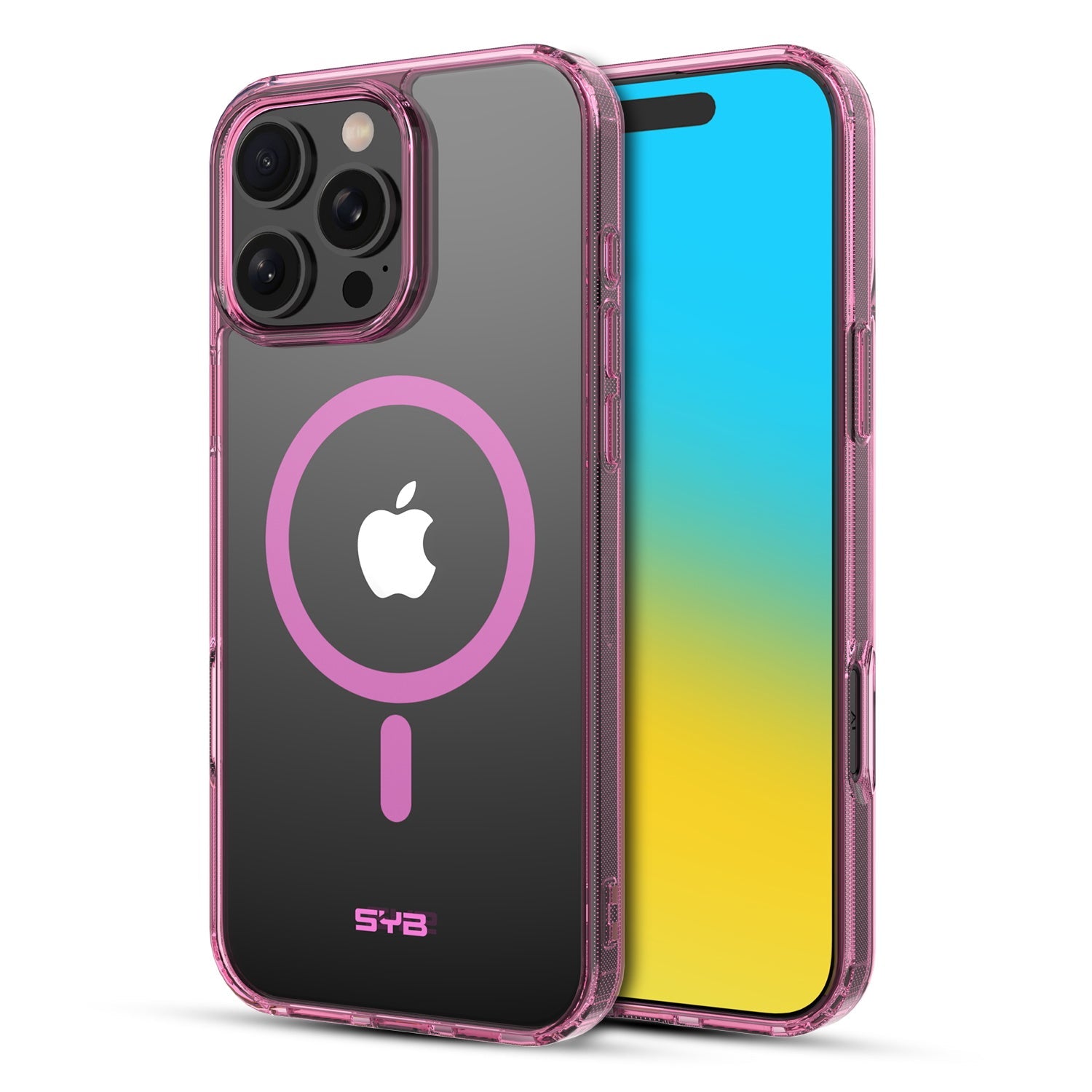 SYB Clear Series MagSafe Case for Apple iPhone 16 Pro - Pink