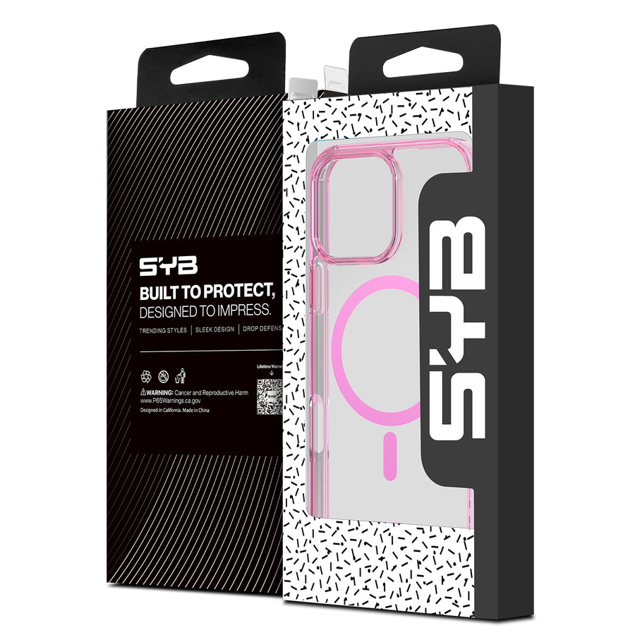 SYB Clear Series MagSafe Case for Apple iPhone 16 Pro - Pink - SIP16PCSFSST222-7.jpg