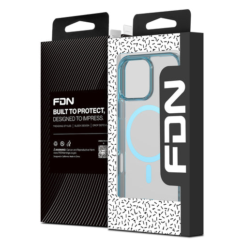 FDN Clear Series MagSafe Case for Apple iPhone 16 Pro - Blue - SIP16PCSFSST223-2.jpg