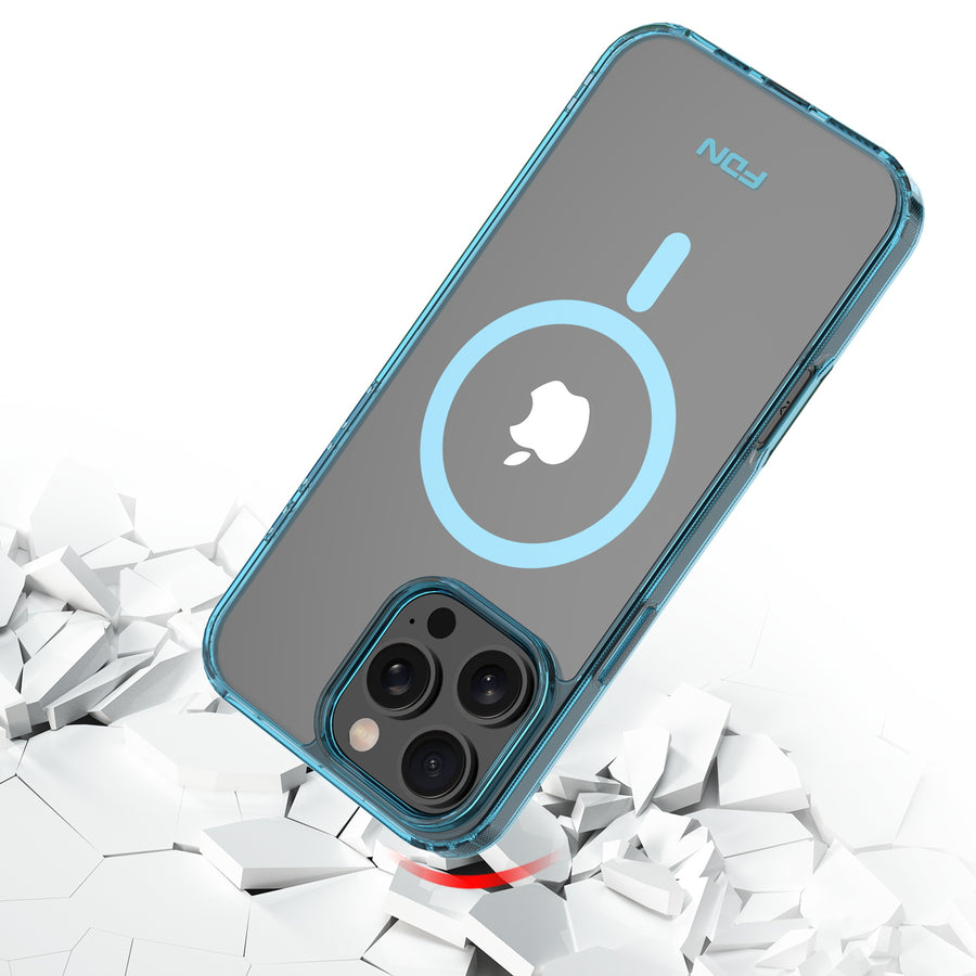 FDN Clear Series MagSafe Case for Apple iPhone 16 Pro - Blue - SIP16PCSFSST223-6.jpg