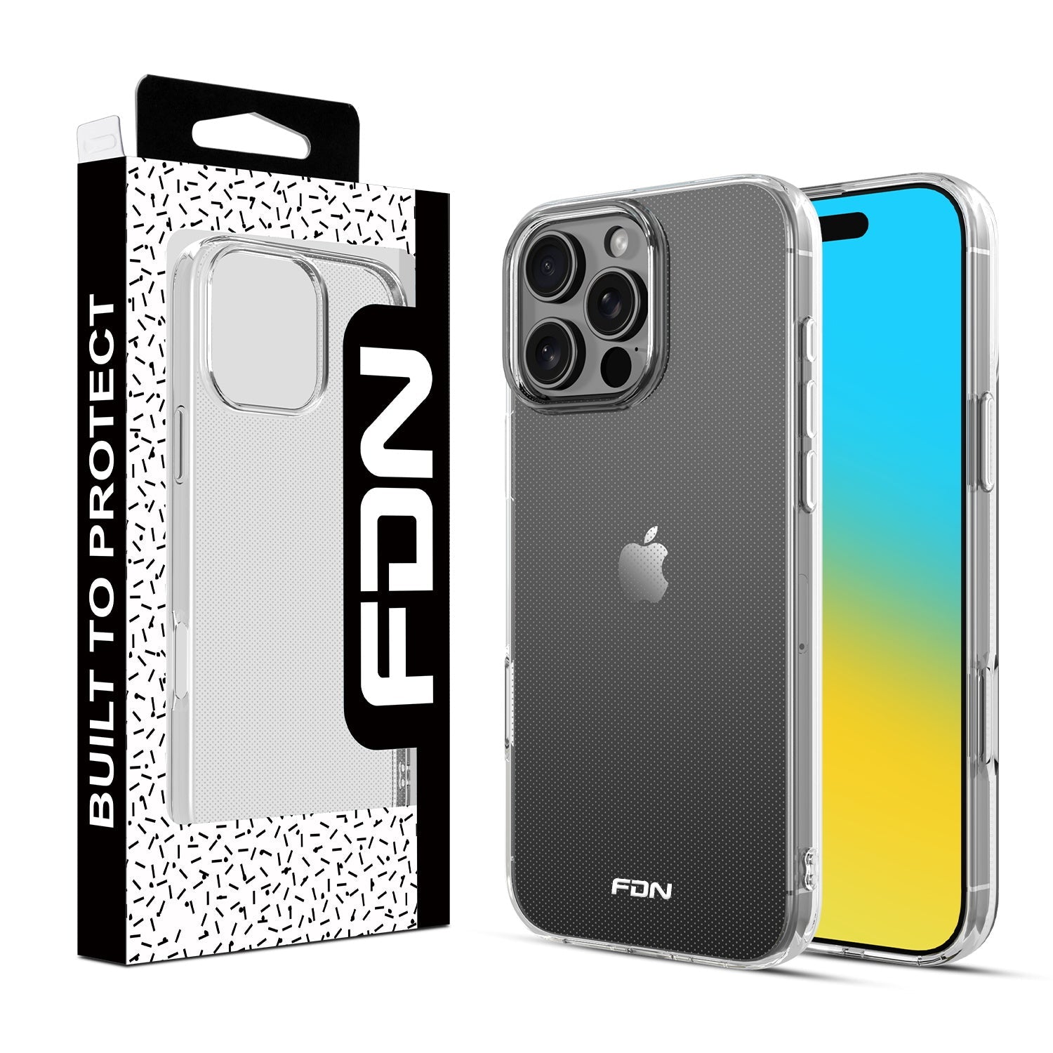 FDN Candy Series Case for Apple iPhone 16 Pro Max - Glossy Clear