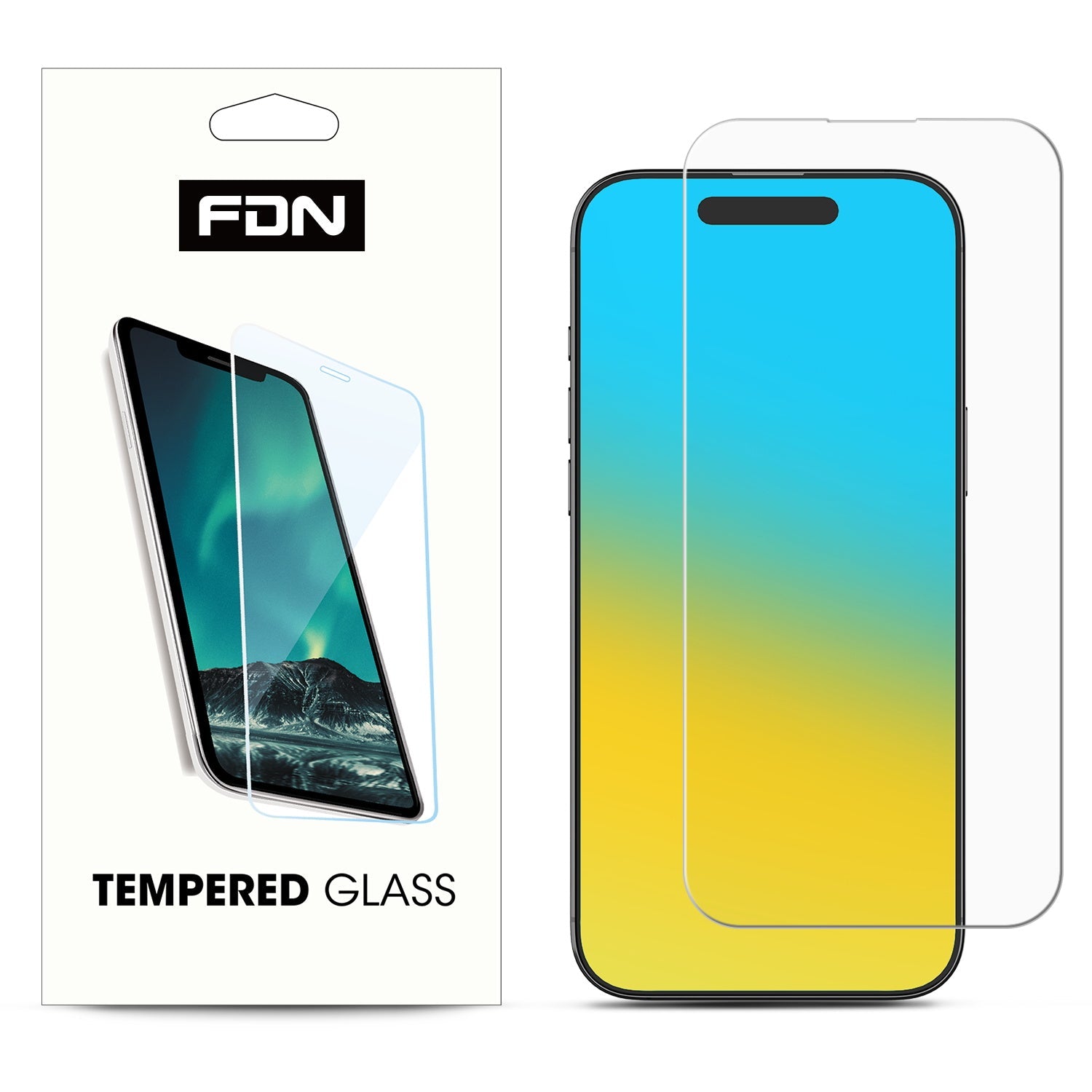 FDN Tempered Glass Screen Protector (2.5D) for Apple iPhone 16 Pro Max - Clear