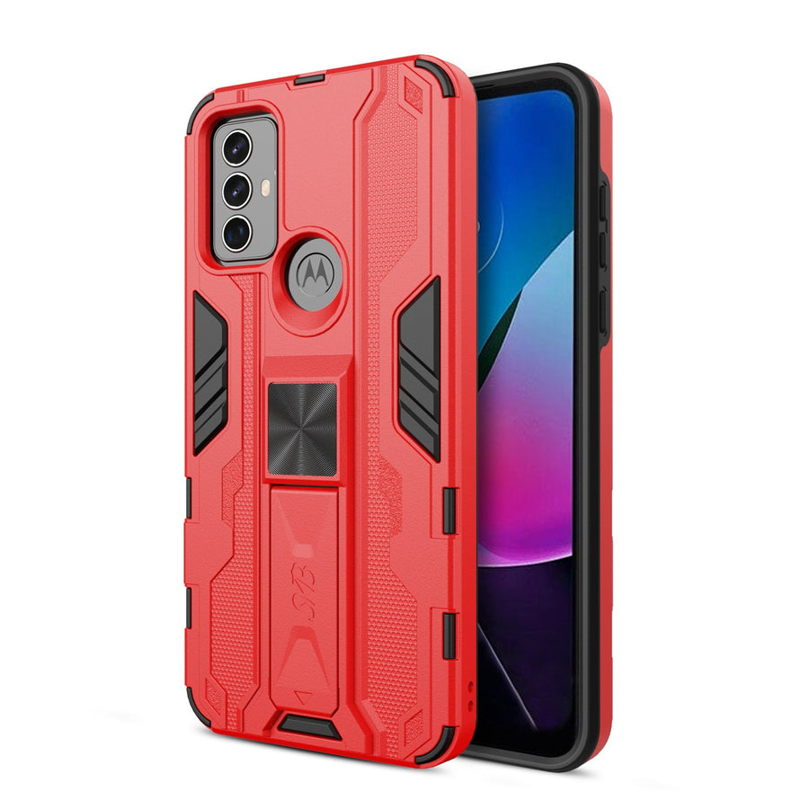 SYB Reflex Series Case w Kickstand for Motorola Moto G Play (2023) - Red