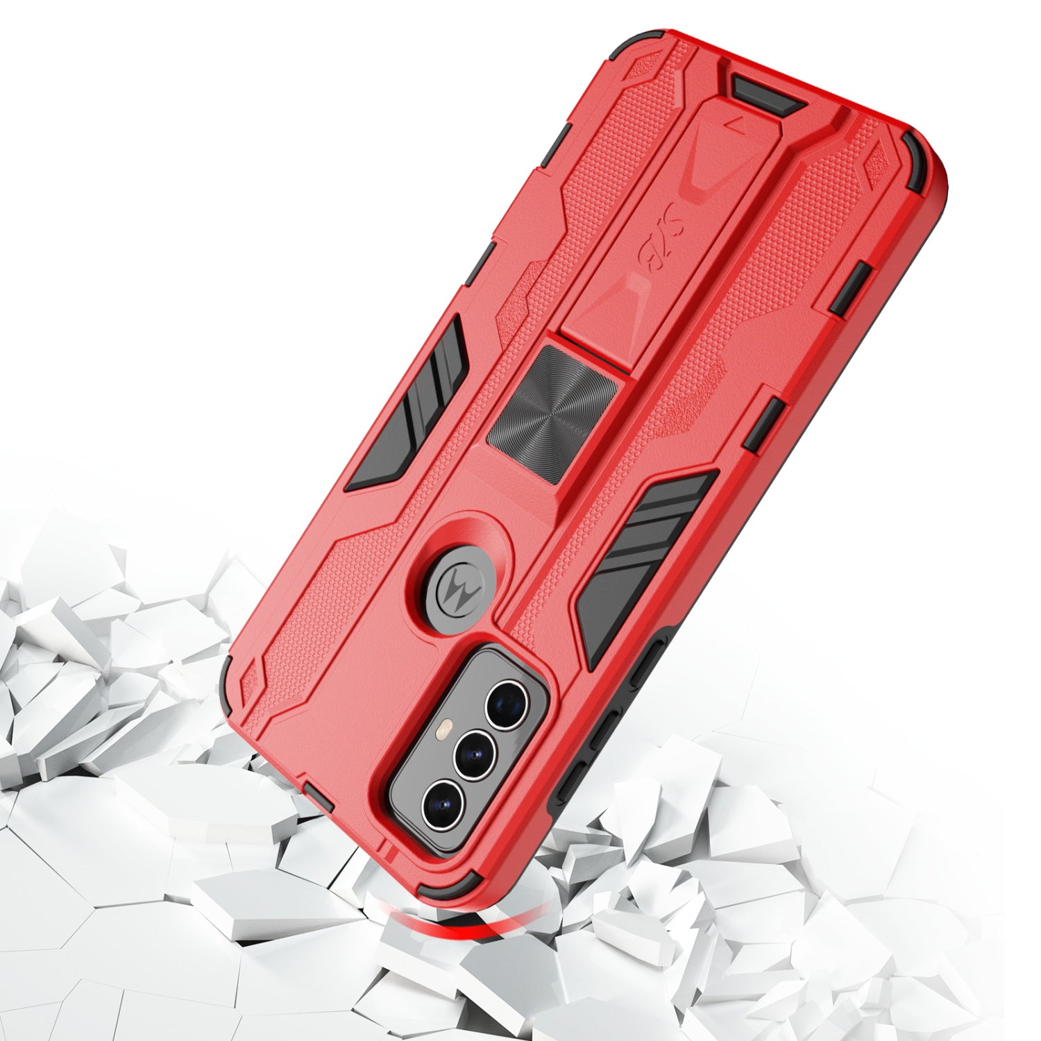 SYB Reflex Series Case w Kickstand for Motorola Moto G Play (2023) - Red - SMGPY23CSRSKS002-4.jpg