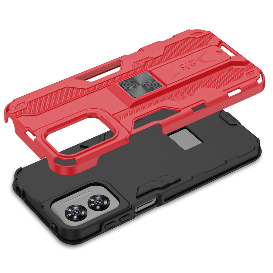 SYB Reflex Series Case w Kickstand for Motorola Moto G Play 4G (2024) - Red - SMGPY24CSRSKS002-7.jpg