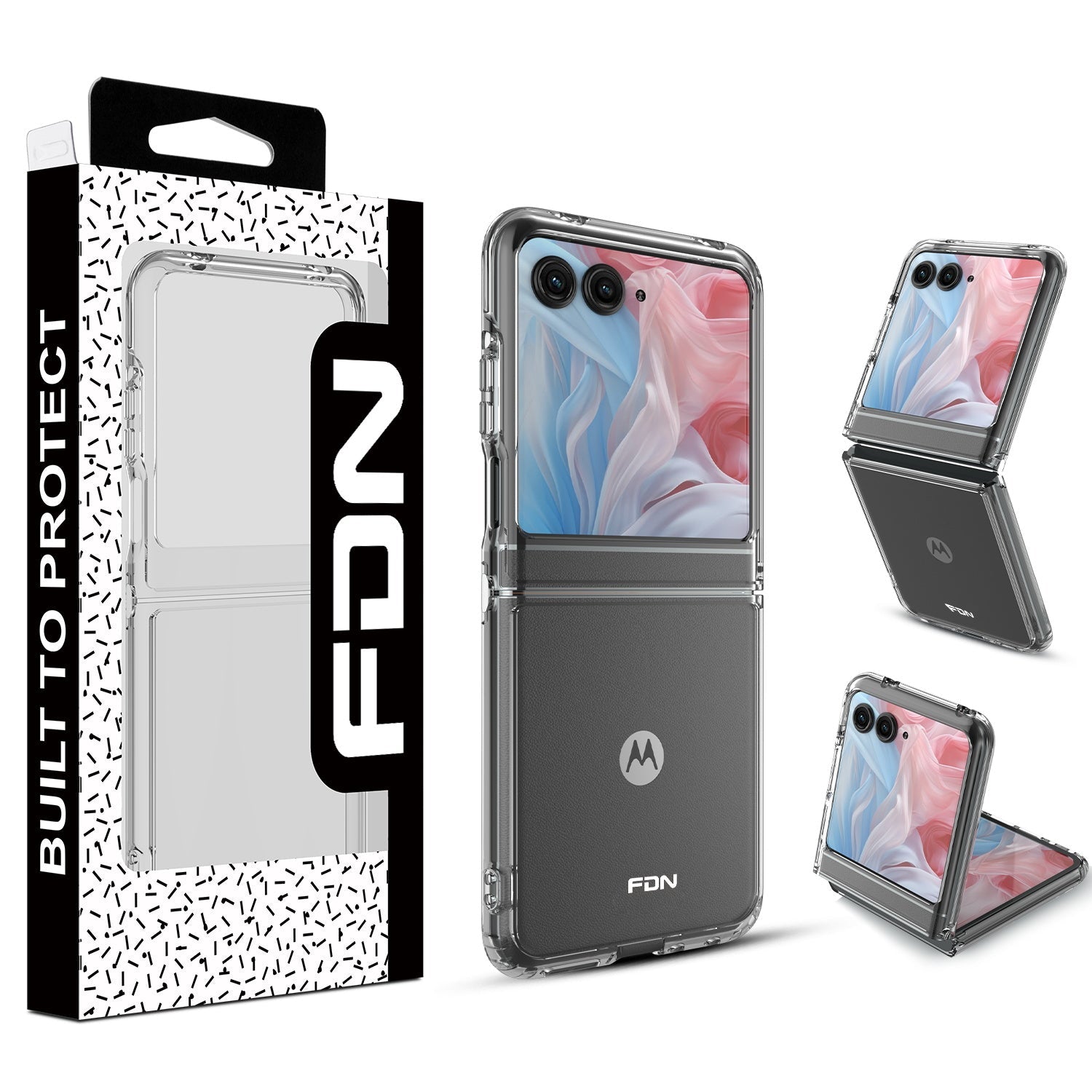 FDN Gummy Series Case for Motorola razr (2024) / razr (2025) / razr (2026) - Clear