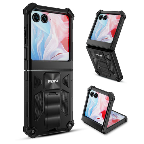 FDN Sturdy Hybrid Protector Cover (with Stand) for Motorola razr (2024) / razr (2025) / razr (2026) - Black / Black - SMRAZR4CSFSSS001-2.jpg