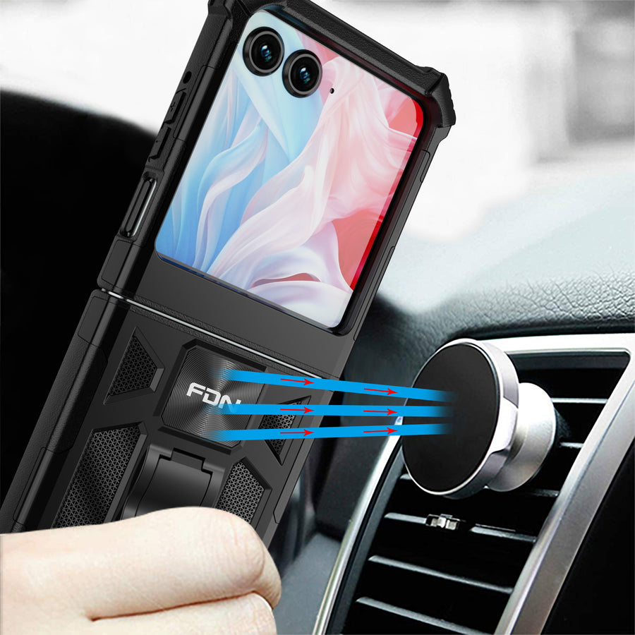 FDN Sturdy Hybrid Protector Cover (with Stand) for Motorola razr (2024) / razr (2025) / razr (2026) - Black / Black - SMRAZR4CSFSSS001-9.jpg
