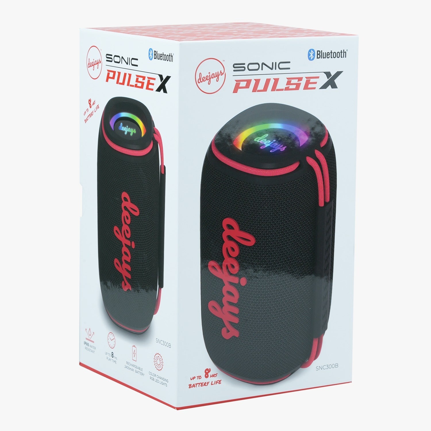 Deejays SNC300 Sonic Pulse X Bluetooth Speaker - Black