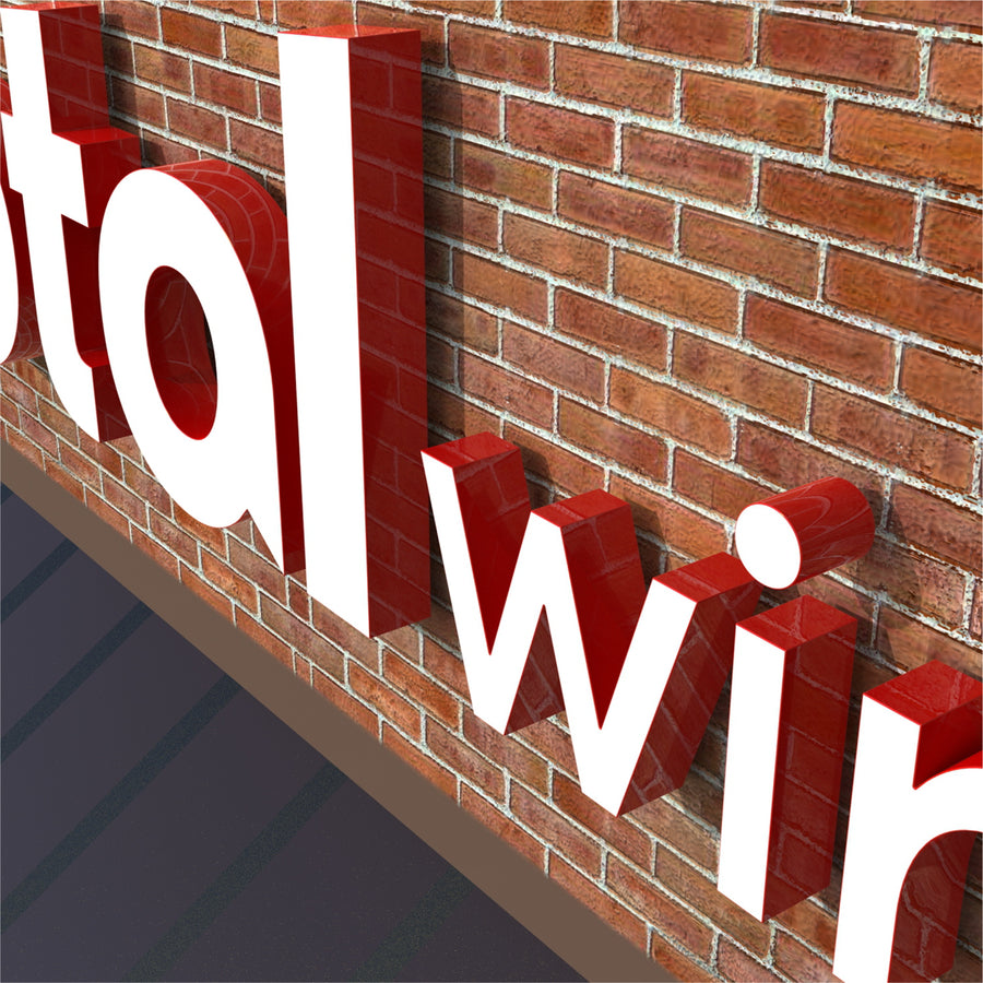 total Channel Letter, Internally Illuminated and Halo-Lit (W=8'7"*H=18") - SPTATAL18-7.jpg