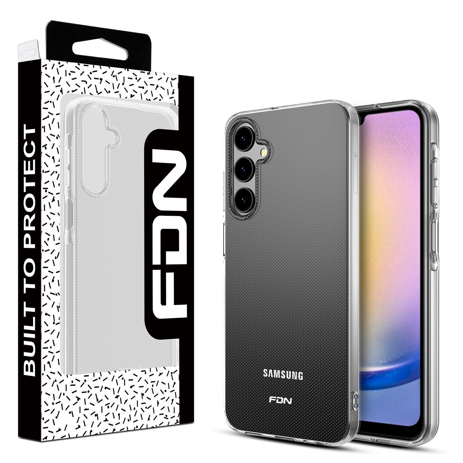 FDN Candy Series Case for Samsung Galaxy A25 5G - Glossy Clear