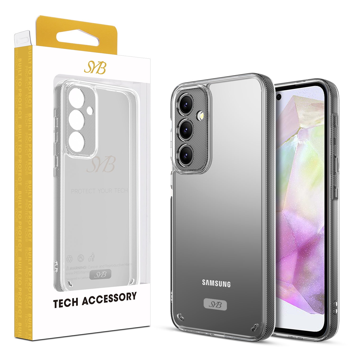 SYB Gummy Series Case for Samsung Galaxy A35 5G - Clear