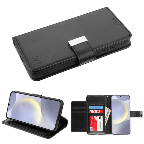 SYB Wallet Folio Case for Samsung Galaxy S24 Plus - Black / Black - SSS24PPCMJG031-2.jpg