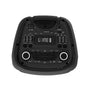MaxPower Thunder 10" Dual-Woofer Karaoke Speaker with LED Lights + Wireless Mic - Black