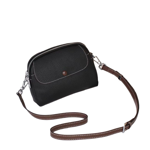 Roykin TOGO Small Textured Cowhide All-in-One Crossbody Shoulder Bag-Black - TT-BAG-9239-BK-2.jpg