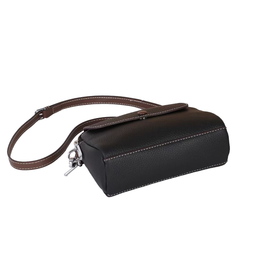 Roykin TOGO Small Textured Cowhide All-in-One Crossbody Shoulder Bag-Black - TT-BAG-9239-BK-7.jpg