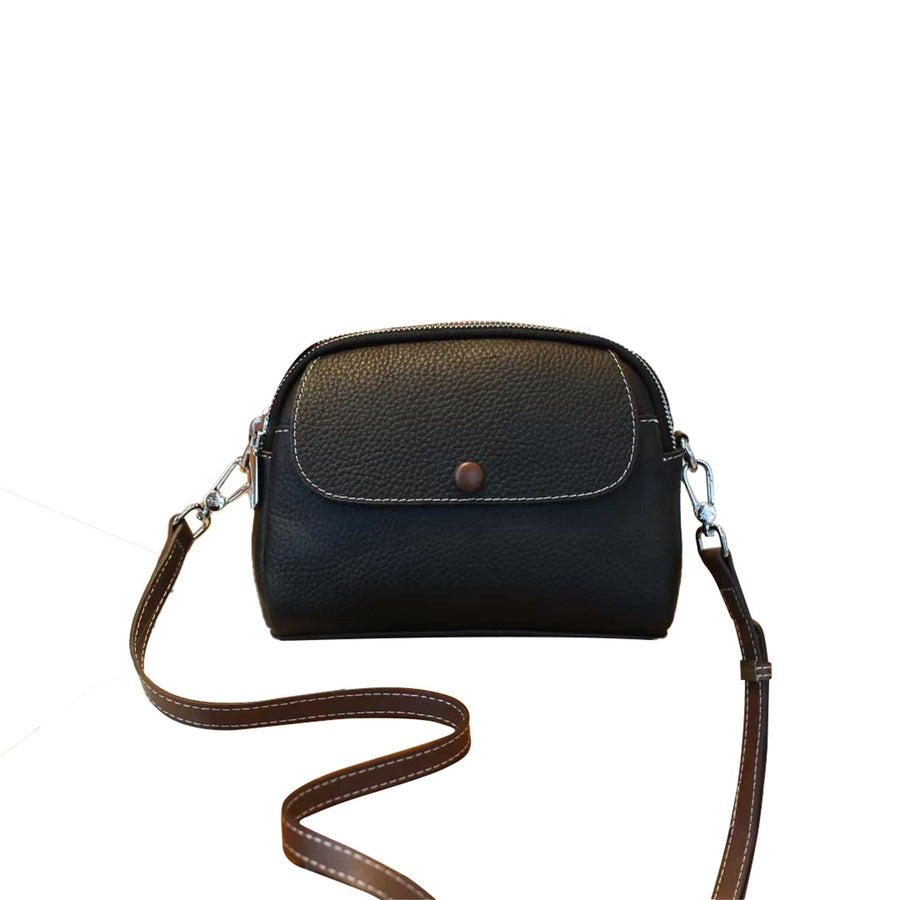 Roykin TOGO Small Textured Cowhide All-in-One Crossbody Shoulder Bag-Black - TT-BAG-9239-BK-8.jpg