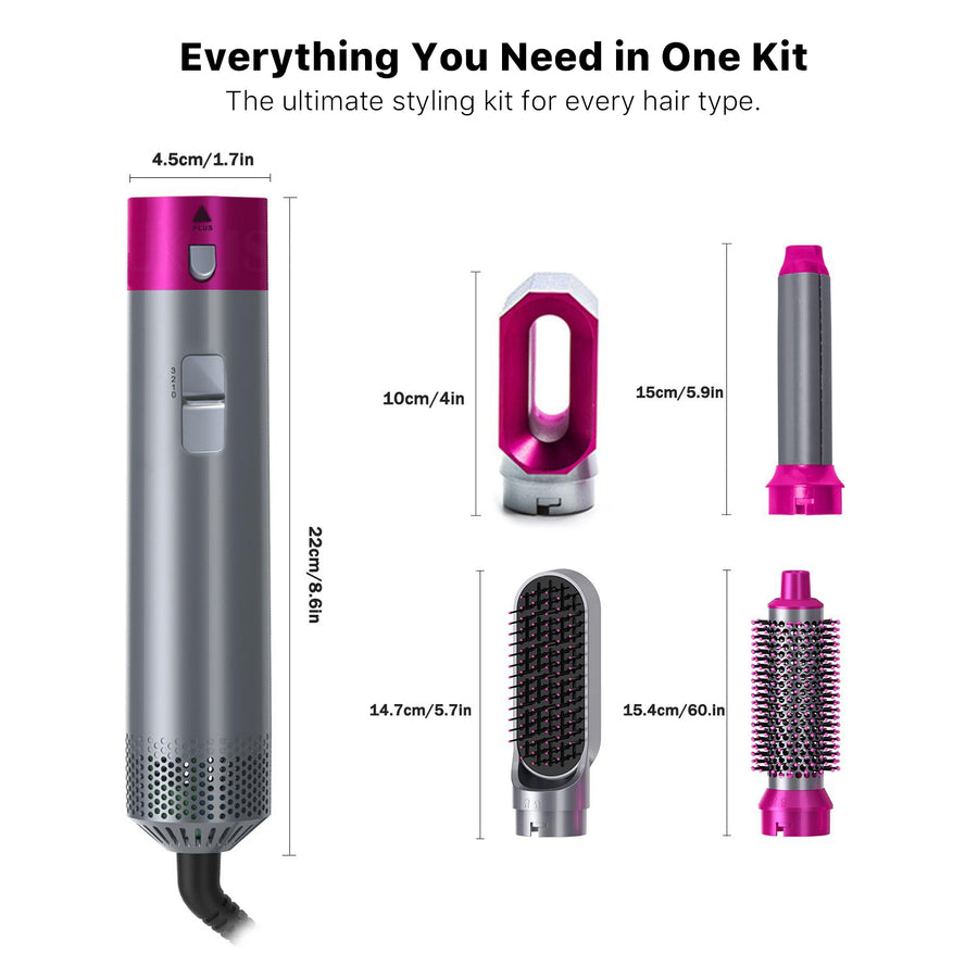 Roykin 5-in-1 Blow Dryer Hair Brush and Styling Kit - TT-OTH-TH04-BK-4.jpg