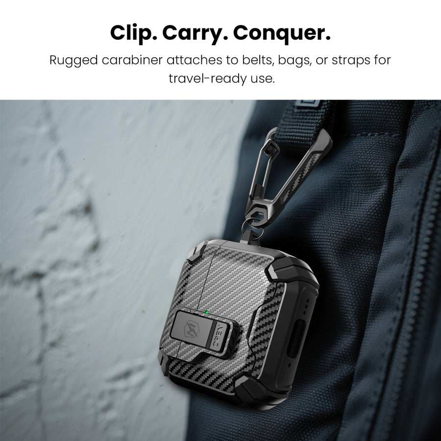 MyBat Pro SafeSound Magnetic Locking AirPods Case  for Apple AirPods 5 / AirPods 4 - Black - TT-RAIRP5CSTPUS012-9.JPG