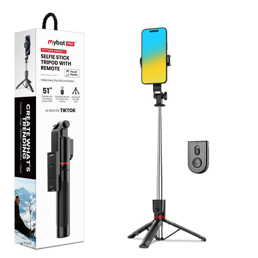 MyBat Pro PicturePerfect 2.0 Selfie Stick + Tripod - Black