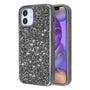 Airium Encrusted Rhinestones Hybrid Case for Apple iPhone 12 mini - Electroplated Gun Metal / Iron Gray - UIP12CSFSSD101-2.jpg