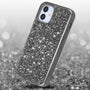 Airium Encrusted Rhinestones Hybrid Case for Apple iPhone 12 mini - Electroplated Gun Metal / Iron Gray - UIP12CSFSSD101-5.jpg