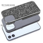 Airium Encrusted Rhinestones Hybrid Case for Apple iPhone 12 mini - Electroplated Gun Metal / Iron Gray - UIP12CSFSSD101-6.jpg