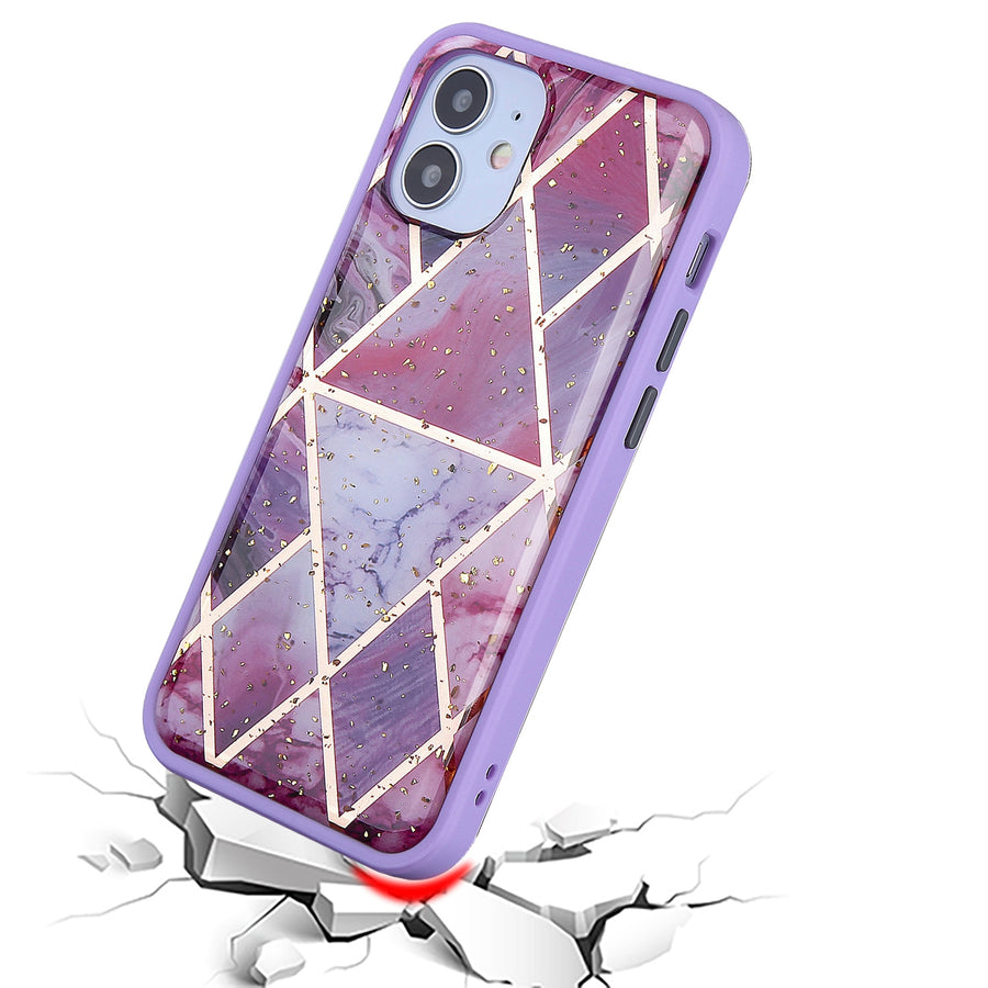 Airium Hybrid Case for Apple iPhone 12 mini - Purple Marbling / Purple - UIP12CSFSSM061-3.jpg