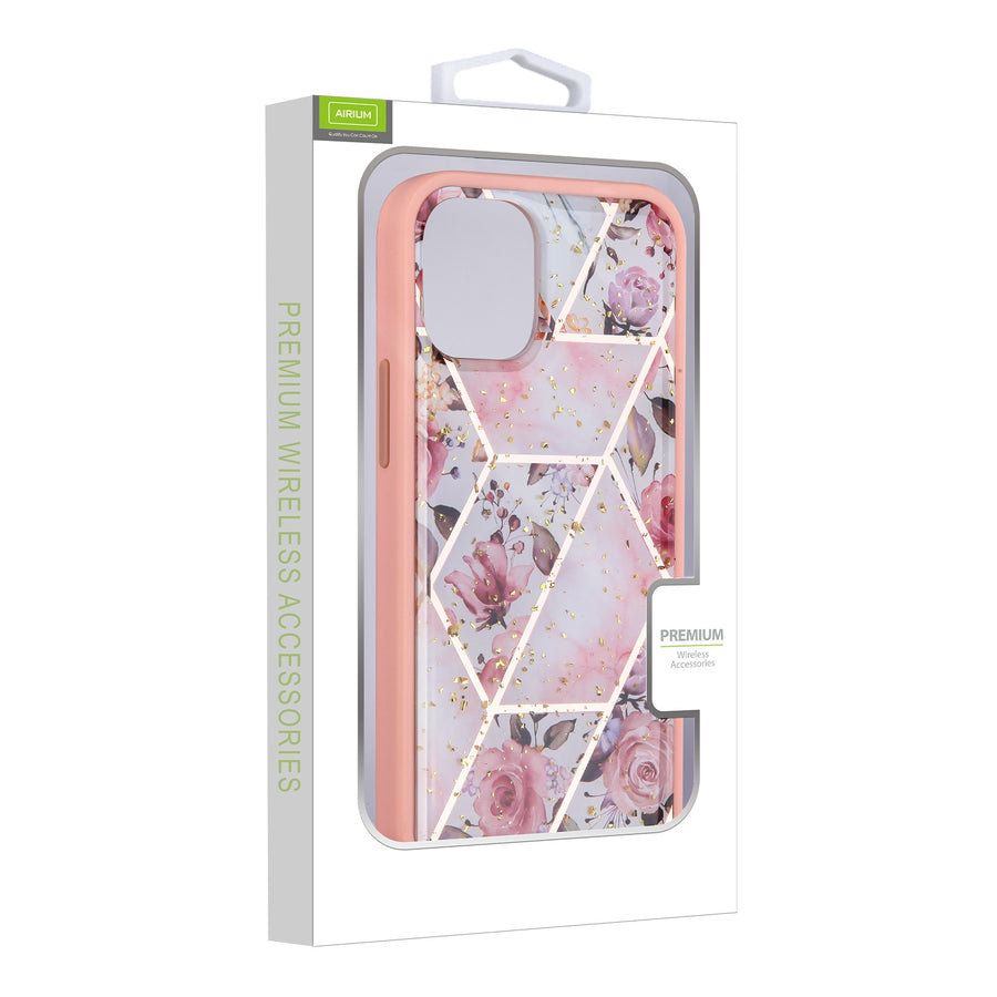 Airium Hybrid Case for Apple iPhone 12 mini - Roses Marbling / Pink - UIP12CSFSSM063-6.jpg