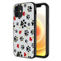 Airium Hybrid Case for Apple iPhone 12 mini - Dog Footprints / Black - UIP12CSFSSM066-2.jpg