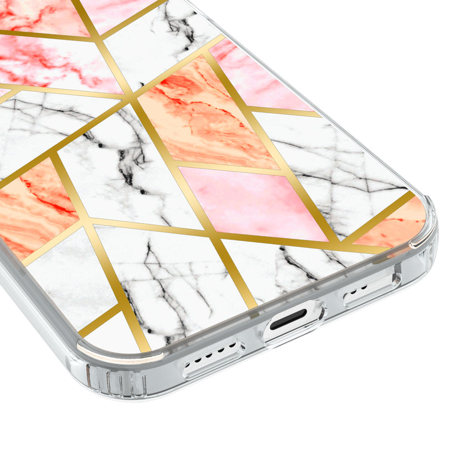 Airium Fusion Protector Cover for Apple iPhone 12 mini - Electroplated Pink Marbling - UIP12CSFSSM324-5.jpg