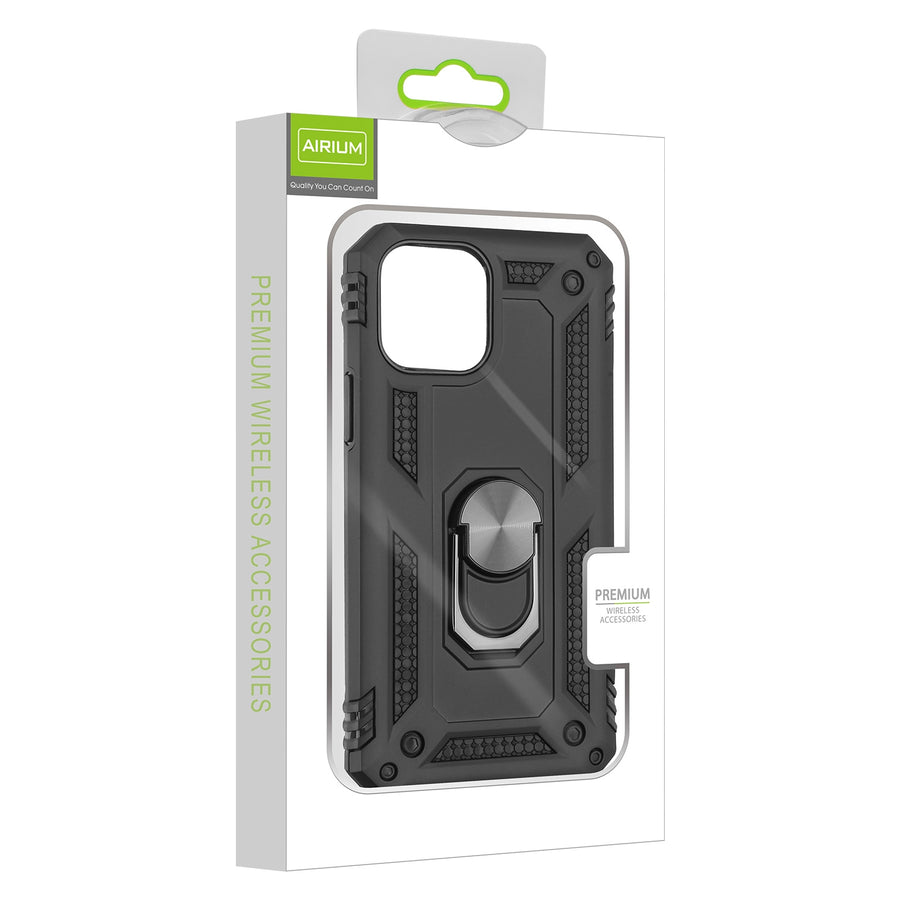 Airium Anti-Drop Hybrid Protector Case (with Ring Stand) for Apple iPhone 12 mini - Black / Black - UIP12CSFSSS241-8.jpg