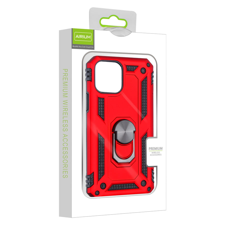 Airium Anti-Drop Hybrid Protector Case (with Ring Stand) for Apple iPhone 12 mini - Red / Black - UIP12CSFSSS242-8.jpg