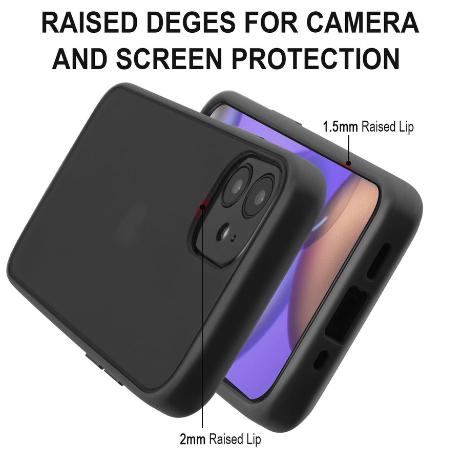 Airium Frost Hybrid Protector Cover for Apple iPhone 12 mini - Semi Transparent Smoke Frosted / Rubberized Black - UIP12CSFSSS251-6.jpg