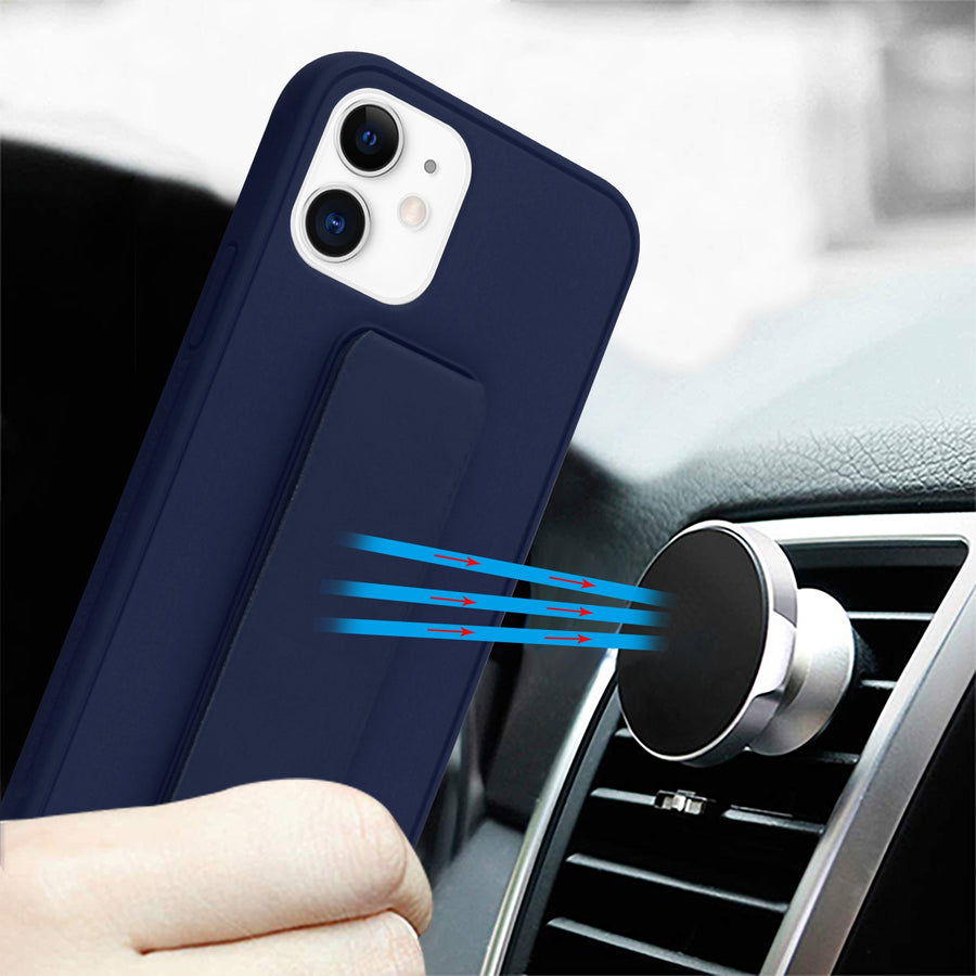 Airium Hybrid Case (with Foldable Stand) for Apple iPhone 12 mini - Ink Blue - UIP12CSFSSS452-6.jpg