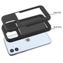 Airium Poket Hybrid Protector Cover for Apple iPhone 12 mini - Black / Black - UIP12CSPKTS001-3.jpg
