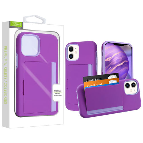 Airium Poket Hybrid Protector Cover for Apple iPhone 12 mini - Purple / Light Purple - UIP12CSPKTS005-1.jpg