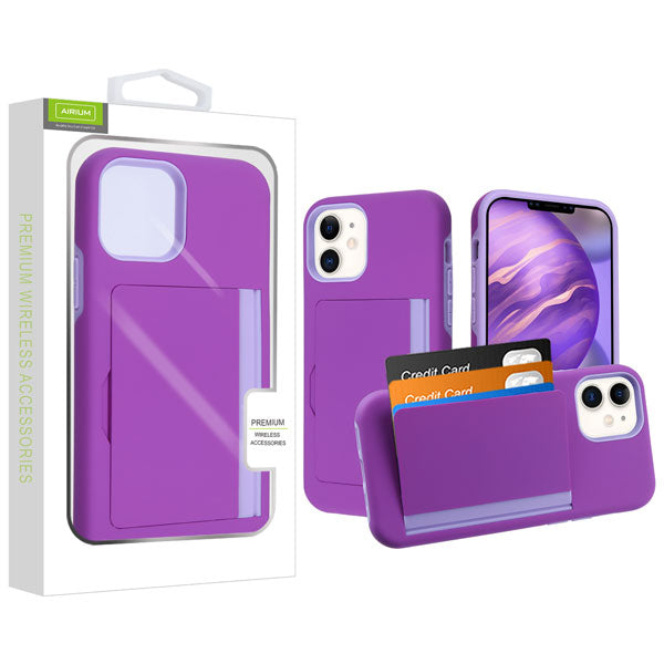 Airium Poket Hybrid Protector Cover for Apple iPhone 12 mini - Purple / Light Purple - UIP12CSPKTS005-1.jpg