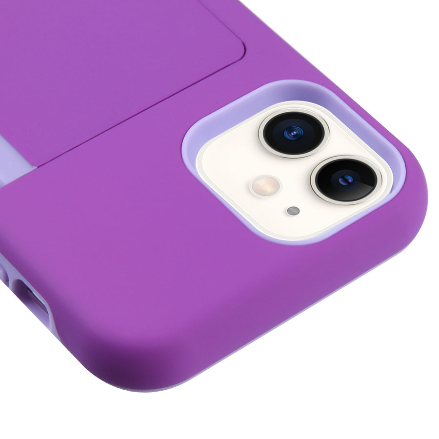 Airium Poket Hybrid Protector Cover for Apple iPhone 12 mini - Purple / Light Purple - UIP12CSPKTS005-4.jpg