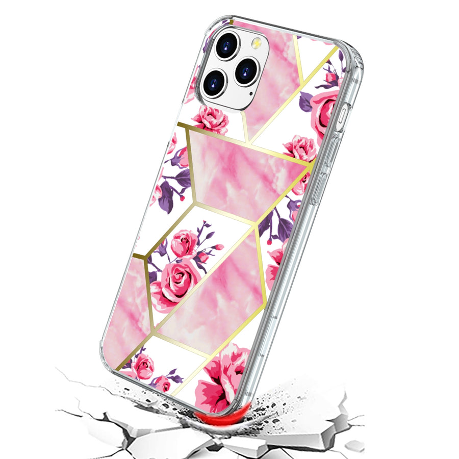Airium Fusion Protector Cover for Apple iPhone 12 Pro Max - Electroplated Roses Marbling - UIP12PMCSFSSM321-3.jpg