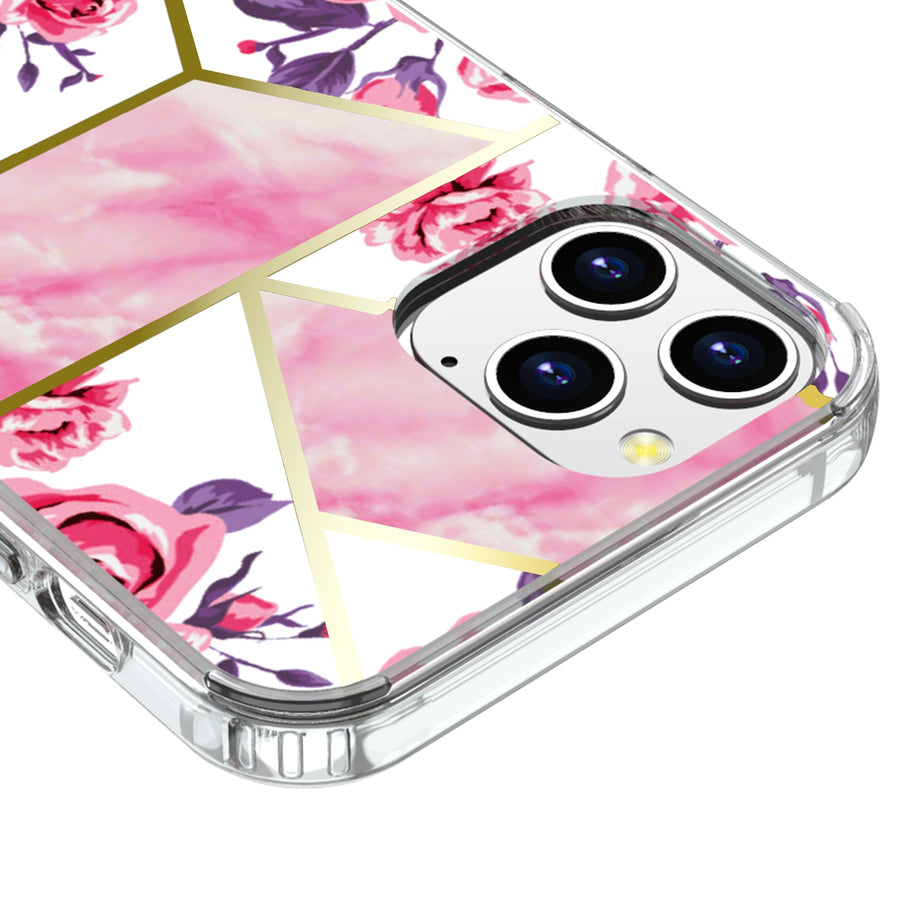 Airium Fusion Protector Cover for Apple iPhone 12 Pro Max - Electroplated Roses Marbling - UIP12PMCSFSSM321-4.jpg