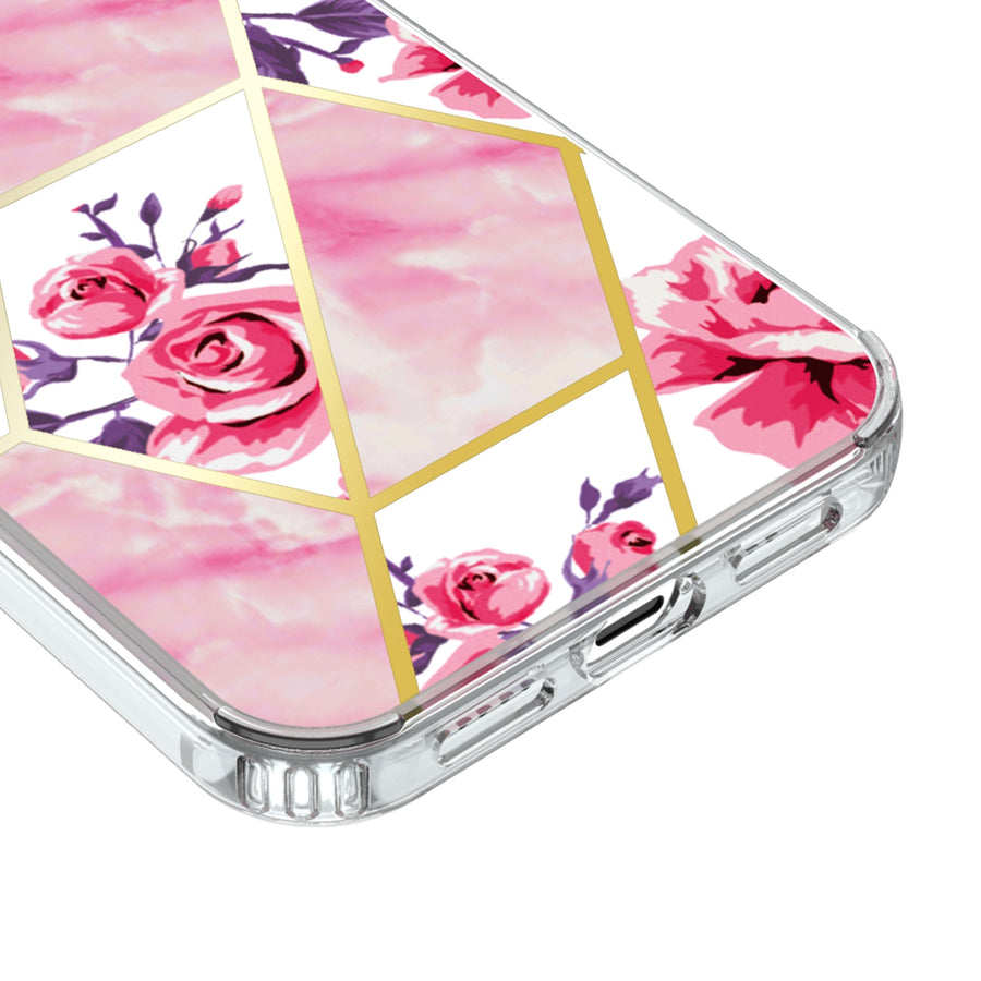 Airium Fusion Protector Cover for Apple iPhone 12 Pro Max - Electroplated Roses Marbling - UIP12PMCSFSSM321-5.jpg